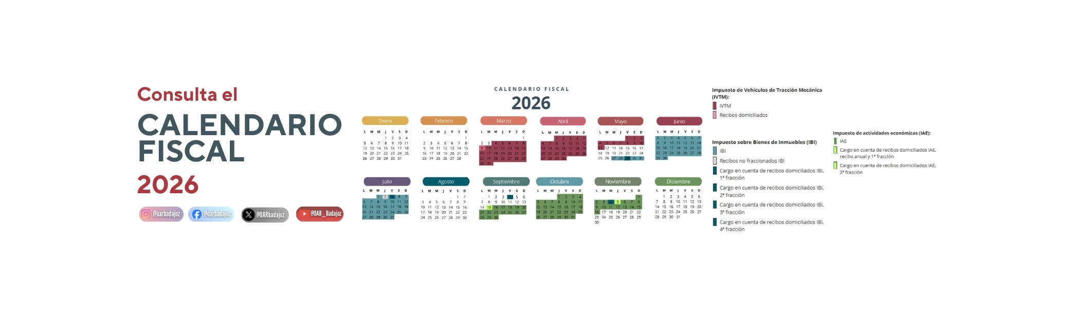 Calendario fiscal 2026