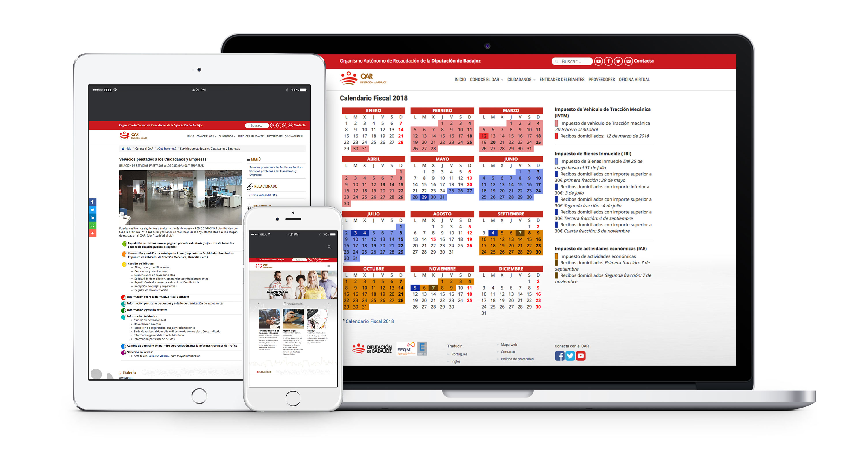Nueva página web del OAR