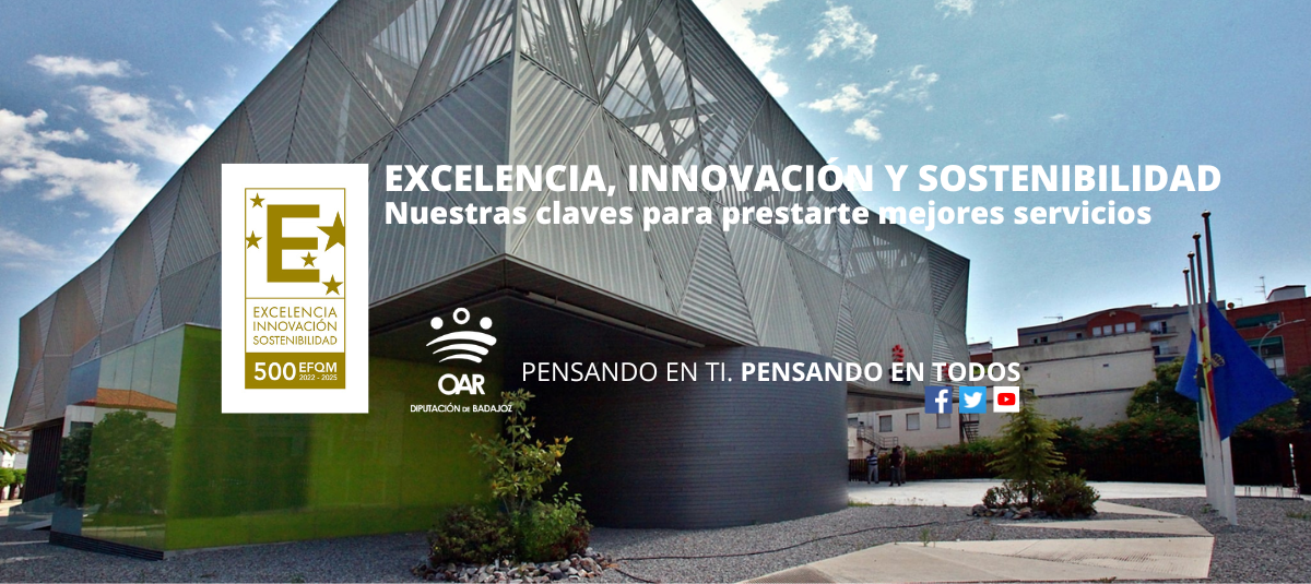 El Organismo Autónomo de Recaudación de la Diputación de Badajoz, renueva el sello EFQM 500 de Excelencia, Innovación y Sostenibilidad
