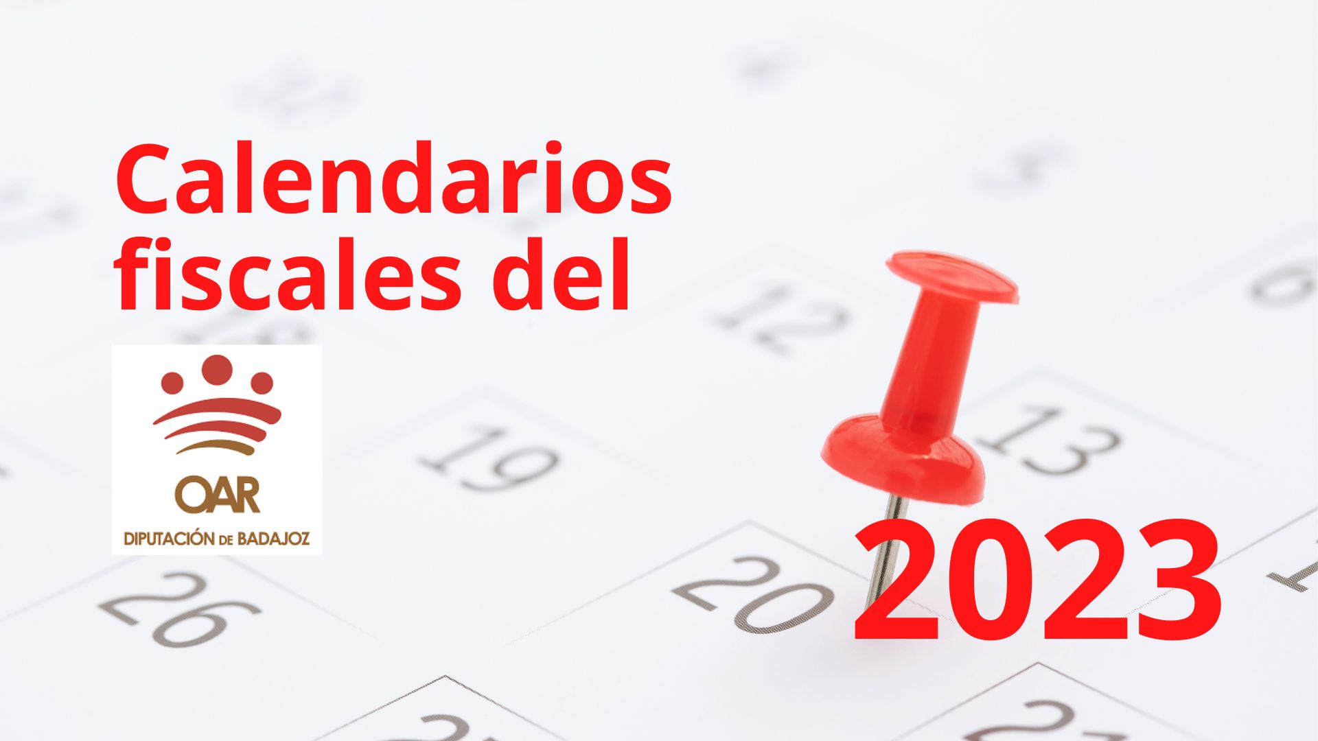 El OAR difunde mediante un vídeo su calendario fiscal de 2023