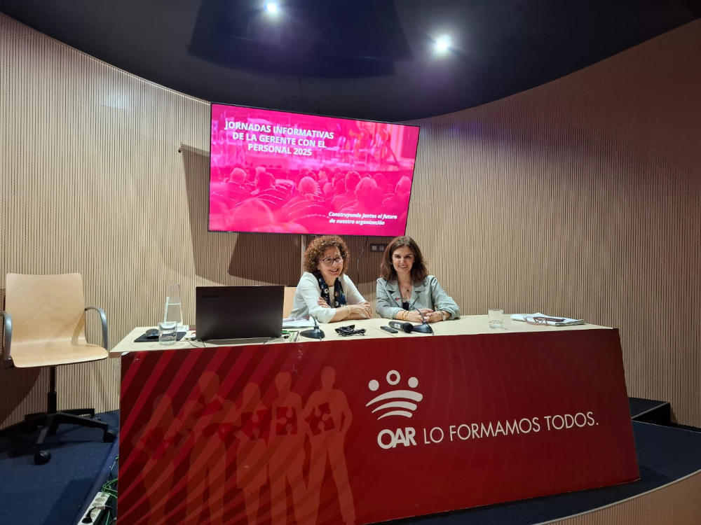 Transformación, talento y equipo: La Gerente del OAR comparte los retos de 2025 en sus jornadas anuales con el personal