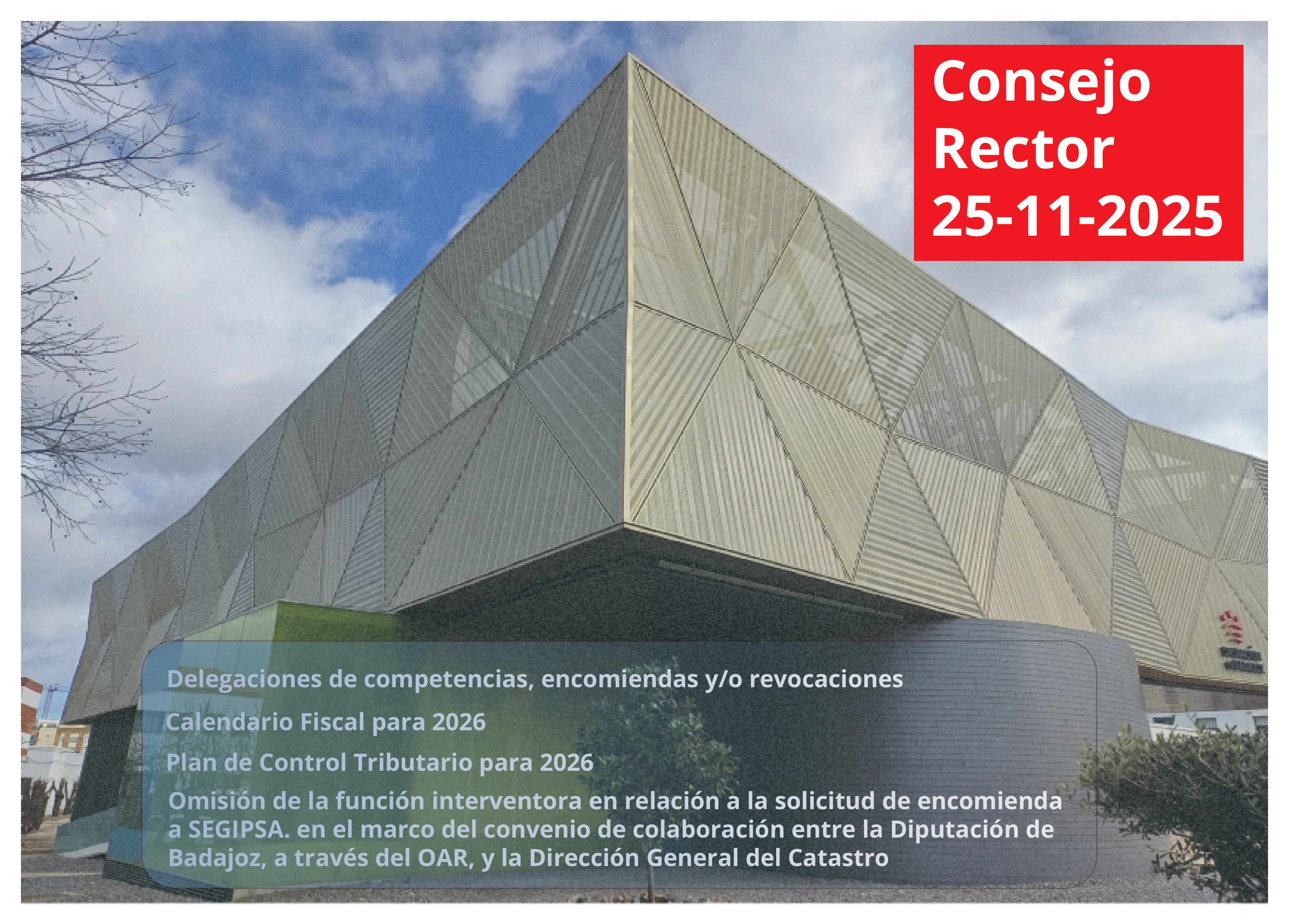 Avances para el 2026: el OAR da luz verde al Calendario Fiscal y al Plan de Control Tributario